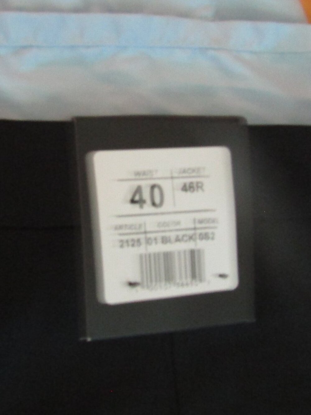 NWT GEORGIO COSANI Men's Black Dress Pants Big & Tall Waist 40" Inseam 38"